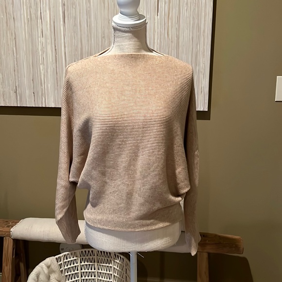 Camel Ribbed Sweater - Picture 1 of 3